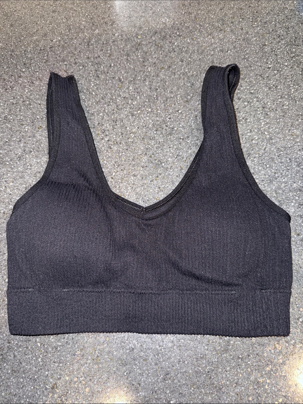 aerie Seamless Black Stretch Bralette